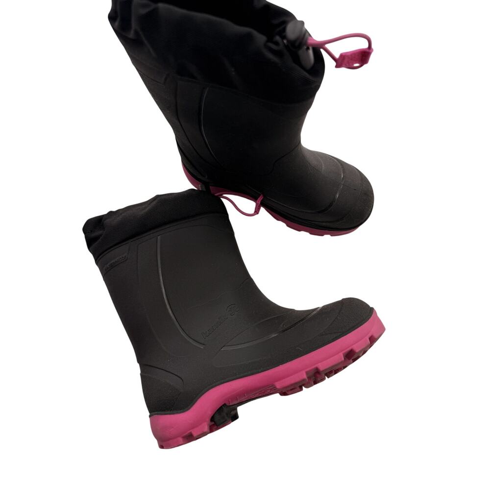 Kamik Snobuster  Girls' Toddler Youth Winter Snow Boots Sz 12 Black Magenta